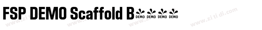 FSP DEMO Scaffold B字体转换